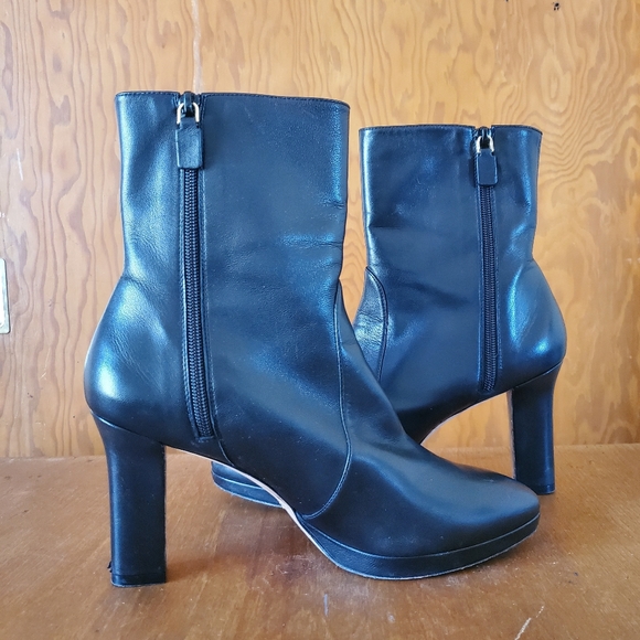 STUART WEITZMAN Rosalind 90 Leather Booties - Picture 1 of 16